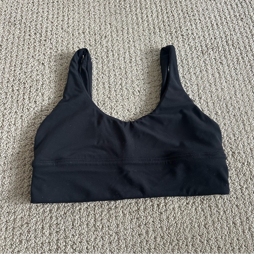 Lululemon Black Minimalist Sports Bra Intimates